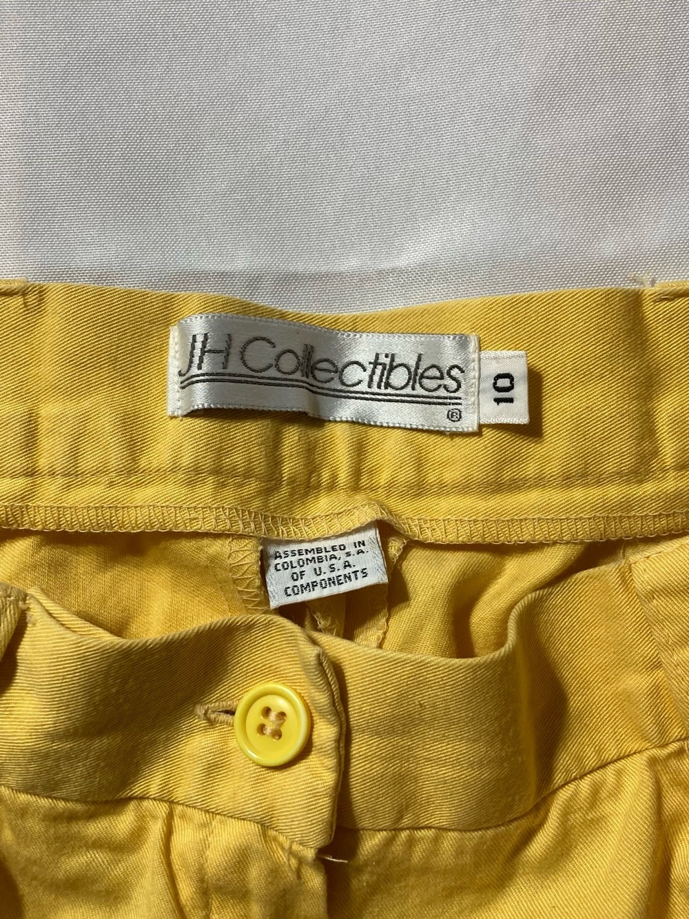 JH Collectibles Bright Yellow Pleated High-Rise Shorts - Picture 4 of 11